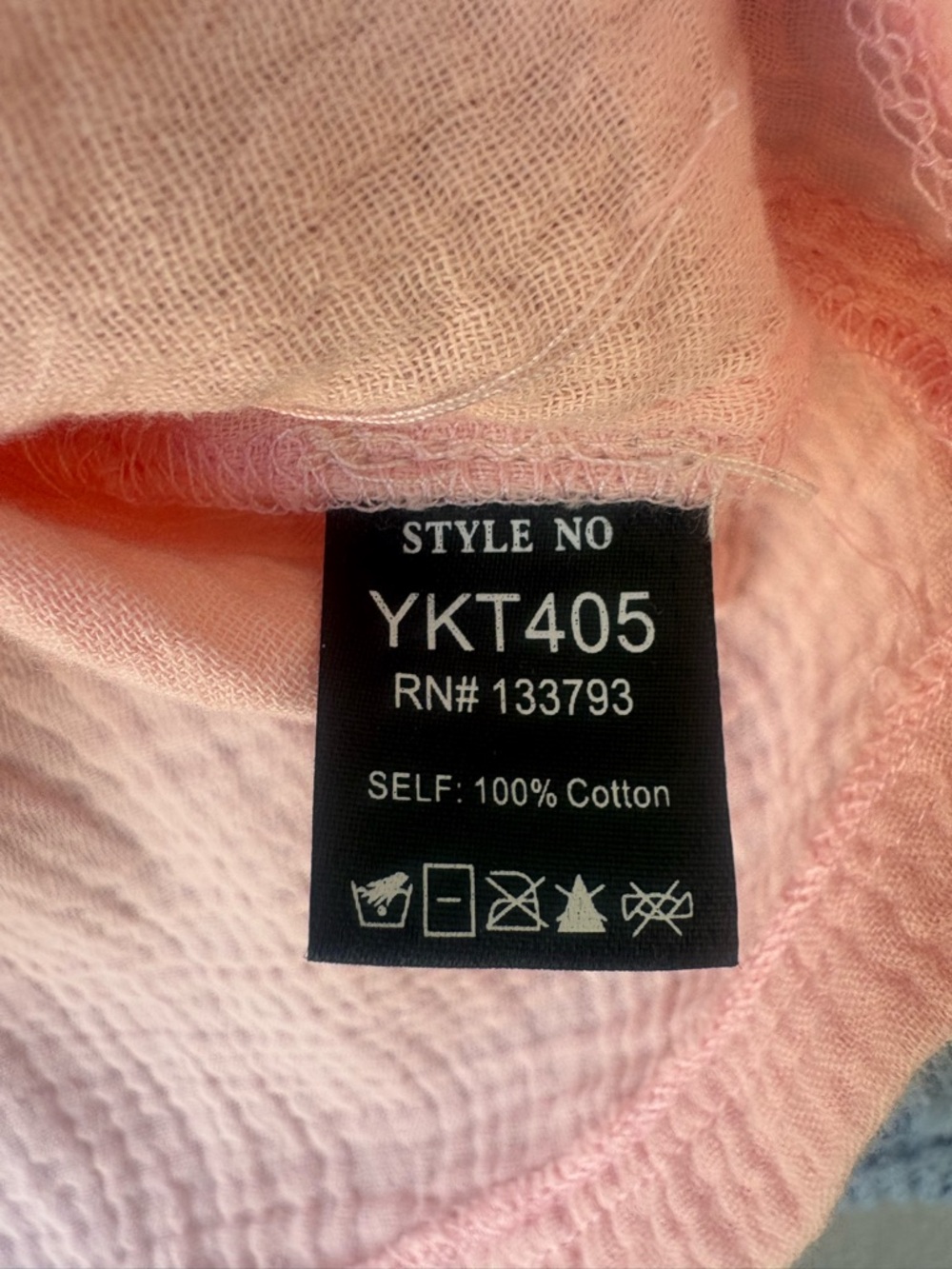 POL Pink Lightweight Top cozy, and comfortable size small 100% cotton XOXO - Picture 3 of 7